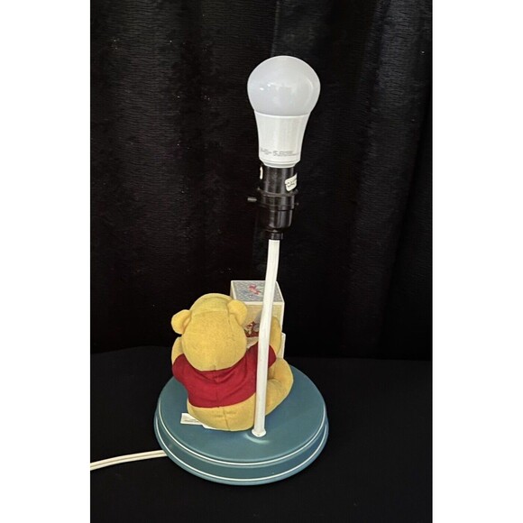 Vintage Winnie The Pooh Plush Nursery Table Lamp ABC Blocks Works No Lamp Shade - Picture 4 of 7